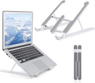 🖥️ "gomyhom laptop stand: складная переносная стойка для пк настольного компьютера, серого цвета - регулируемая высота и угол, идеально подходит для всех ноутбуков и планшетов логотип