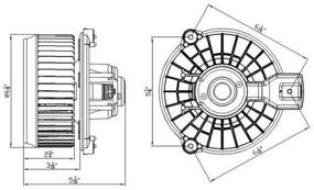 img 1 attached to 🚗 Honda Fit Blower Assembly Replacement - TYC 700247