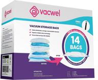 👕 maximize closet space with vacwel vacuum storage bags: jumbo + large + medium sizes логотип