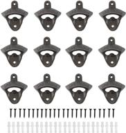 🍺 artilife 12pack vintage style wall mounted bottle openers for home bars - rustic cast iron beer bottle opener with screws логотип