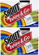 🌈 shout stain remover wipes - 12 count - pack of 2 logo