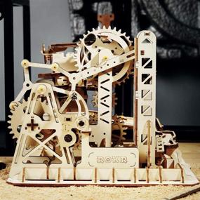 img 4 attached to Best ROKR Puzzle Mechanical Model Wooden Toy for Mechanical Games