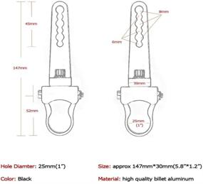 img 3 attached to 🔧 MOTL Tube Clamps Mounting Brackets for LED Light Bar Work Lights Fog Lights Off Road Lights - Fit 1" Bull Bar, 2pcs: Easy Installation and Secure Mounting Solution