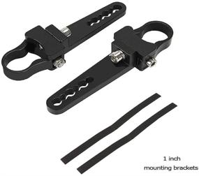 img 4 attached to 🔧 MOTL Tube Clamps Mounting Brackets for LED Light Bar Work Lights Fog Lights Off Road Lights - Fit 1" Bull Bar, 2pcs: Easy Installation and Secure Mounting Solution