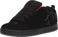 dc men's court graffik skate 👟 shoe - ideal casual footwear for skating logo