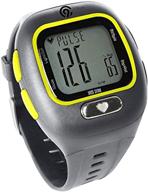 💓 c9 champion pace heart rate monitor – charcoal/yellow fitness tracker logo