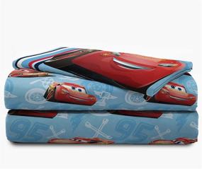 img 1 attached to 🚗 Disney Pixar Cars 95 3 Piece Twin Sheet Set by Jay Franco, Classic Design