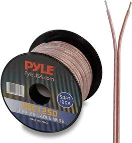 img 1 attached to Pyle 50ft 12 Gauge Speaker Wire - High-Quality Copper Cable on Spool for Seamless Audio Stereo Connection to Amplifier, Surround Sound System, TV Home Theater, and Car Stereo - PSC1250