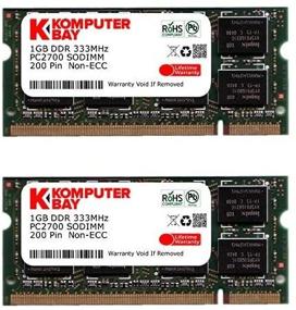 img 1 attached to 💻 KOMPUTERBAY 2GB (2x1GB) DDR SODIMM Laptop Memory - 333Mhz DDR333 PC2700 (200 pin)