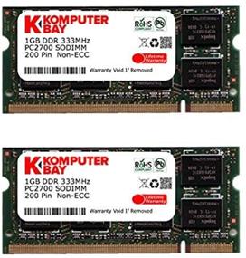 img 4 attached to 💻 KOMPUTERBAY 2GB (2x1GB) DDR SODIMM Laptop Memory - 333Mhz DDR333 PC2700 (200 pin)