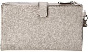 img 2 attached to 👜 Stylish and Functional: Michael Kors Double Zip Wristlet in Pearl Grey - One Size