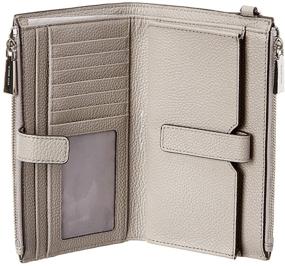 img 1 attached to 👜 Stylish and Functional: Michael Kors Double Zip Wristlet in Pearl Grey - One Size