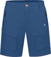 🩳 stretchy quick-dry cargo shorts for men by little donkey andy - ideal for hiking, camping, and traveling logo