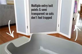 img 2 attached to 🐾 Enhance Your Cat's Privacy and Well-being with PetFusion ModestCat Litter Box Privacy Screen (3' Tall; 4' Wide). Discover the Best Cat Litter Box Furniture for Optimal Health.