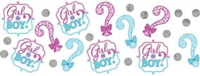 img 2 attached to 🎉 Amscan Gender Reveal Confetti, Unisex, Blue/Pink, One Size