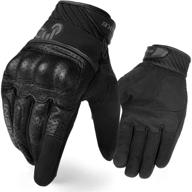 🧤 inbike motorcycle gloves, full finger black large with 3mm eva palm pad - enhanced motorbike gloves logo