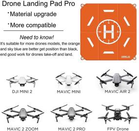 img 3 attached to STARTRC Drone Landing Pad Pro - Waterproof Portable Fast-Foldable Helipad for DJI Air 2S, Mavic Mini 2, Mavic Air 2, Mavic 2, Holy Stone, DJI FPV Drone, and RC Quadcopters - 50CM