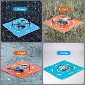 img 2 attached to STARTRC Drone Landing Pad Pro - Waterproof Portable Fast-Foldable Helipad for DJI Air 2S, Mavic Mini 2, Mavic Air 2, Mavic 2, Holy Stone, DJI FPV Drone, and RC Quadcopters - 50CM