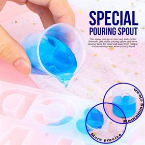 img 1 attached to 🔬 LEOBRO 38PCS Epoxy Resin Mixing Cups with 40 PCS Wood Craft Sticks - 50ml/1.7oz Graduated Epoxy Measuring Cups, Pouring Cups, Beakers for Resin, Epoxy, Acrylic Paint