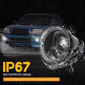 img 1 attached to 🚗 Enhance visibility in your vehicle with 4X4FLSTC DOT Approved LED Fog Lights Assembly: Compatible with Tacoma 2016-2019, 4Runner 2014-2019, Camry 2007-2014, Corolla 2009-2013 (1 Pair)