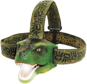 img 4 attached to DinoBryte LED Headlamp - 🦖 T-Rex Dinosaur Headlamp for Kids and Adults