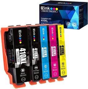 img 4 attached to 🖨️ E-Z Ink (TM) 5 Pack Remanufactured Ink Cartridge Replacement for Epson 410XL 410 XL T410XL - Compatible with Expression XP-630 XP-7100 XP-830 XP-640 XP-530 (Black, Cyan, Magenta, Yellow, Photo Black)