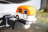 🏕️ camco life is better at the campsite hitch cover, orange- protects hitchball from dirt and rust | compatible with 1-7/8" & 2" diameter balls (53236) logo