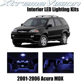 img 4 attached to 🔵 Enhanced Visibility Blue Interior LED Kit + Installation Tool for Acura MDX 2001-2006 (14 Pieces)
