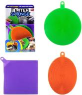 bettersponge mildew-free silicon dishwashing sponges - as seen on tv (pack of 3) logo