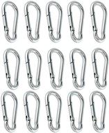 🔗 mydio 16-piece set of silver spring snap hook stainless steel 304 keychain clips логотип