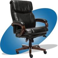 ultimate comfort and support in the la-z-boy trafford big and tall executive office chair with air technology logo