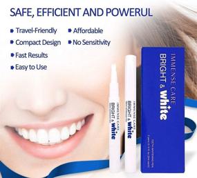 img 3 attached to 💫 No Sensitivity, Travel-Friendly IMMENSE CARE Teeth Whitening Pen (2 Pens) - Effortless, Effective, Painless Treatment for Beautiful White Smile with Natural Mint Flavor!