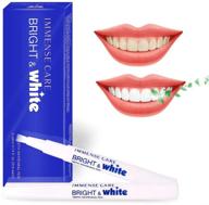 💫 no sensitivity, travel-friendly immense care teeth whitening pen (2 pens) - effortless, effective, painless treatment for beautiful white smile with natural mint flavor! logo