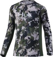👕 ultimate protection: huk standard long sleeve refraction storm boys' clothing for maximum safety logo