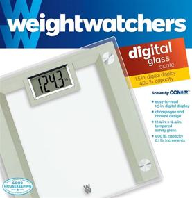 img 2 attached to 🍾 Conair Digital Glass Scale: Weight Watchers' Champagne Edition for Effective Weight Management