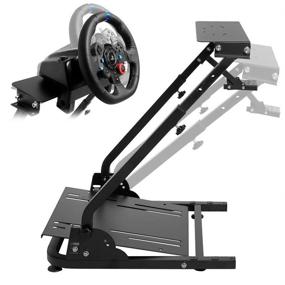 img 3 attached to 🎮 G920 Racing Wheel Stand Pro with Shifter Mount for Logitech G27 G25 G29 - Steering Gaming Wheel Stand with Pedal Mount (Wheel & Pedals NOT Included)