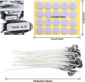 img 3 attached to 🕯️ Complete Candle Making Set: 34 Color Candle Wax Dye Flakes, 50 Pcs Wicks, 60 Pcs Wick Stickers - DIY Candles Supplies (144 Pcs)