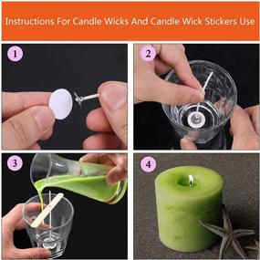 img 2 attached to 🕯️ Complete Candle Making Set: 34 Color Candle Wax Dye Flakes, 50 Pcs Wicks, 60 Pcs Wick Stickers - DIY Candles Supplies (144 Pcs)