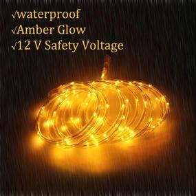 img 3 attached to 🏞️ Enhance Your Outdoor Space with Areful 16ft Rope Lights: Mini Low Voltage Copper Lighting for Camping, Garden, and Christmas