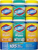 🧼 clorox company white disinfecting wipes, 3-pack (2 cases) logo