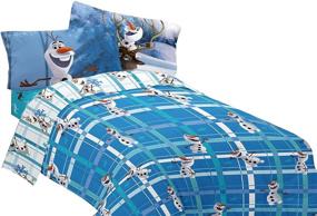 img 1 attached to Disney Snowman 86 Inch Microfiber Comforter