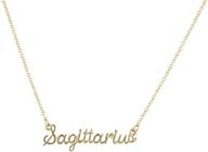 🌟 silvertone and goldtone script name horoscope zodiac sign necklaces for girls by lux accessories logo