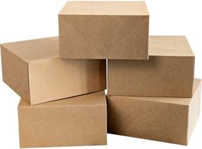 img 2 attached to 📦 15-Pack of 8 x 8 x 4 Brown Paper Gift Boxes with Lids - Perfect for Gifts, Crafting, Cupcakes