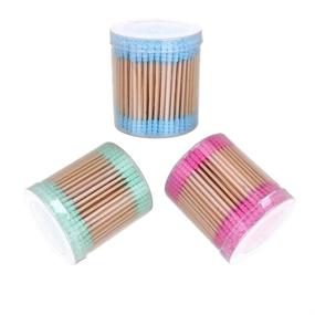 img 1 attached to Microswabs Colorful Cotton Pointed Makeup