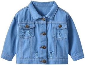 img 4 attached to 🧥 Stylish Toddler Trucker Overcoat: Boys' Outerwear Clothes in Jackets & Coats