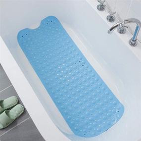 img 3 attached to 🛁 Riipoo Bathtub Mat: Non-Slip Shower Mat for a Safe Bathroom | Large Bath Mat, 39 x 16 Inches