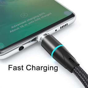 img 3 attached to Эффективный кабель для быстрой зарядки с подключением USB-C и магнитным соединением NetDot Gen12 [1 фут, 3 штуки, чёрный] для устройств с разъёмом Type-C и возможностью передачи данных