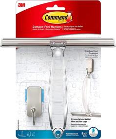 img 4 attached to 🚿 Water-Resistant Adhesive Bath Shower Squeegee and Hook Set - 1 Squeegee, 1 Hook, 2 Strips