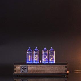 img 2 attached to 🕒 Nixie Tube Clock with Easy-to-Replace IN-14 Nixie Tubes - Motion Sensor - Visual Effects - Premium Gift Packaging - Ideal Gift Idea