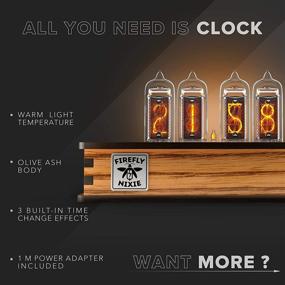 img 1 attached to 🕒 Nixie Tube Clock with Easy-to-Replace IN-14 Nixie Tubes - Motion Sensor - Visual Effects - Premium Gift Packaging - Ideal Gift Idea